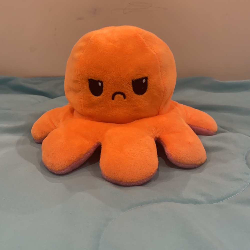 Flippy Orange and Pink Octopus - Picture 3 of 3